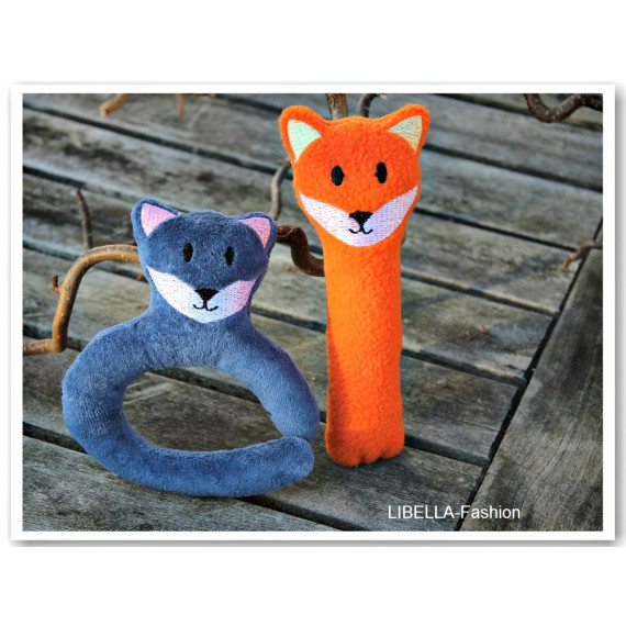 Stickdatei - Greifling & Rassel ♥ ITH Fuchs